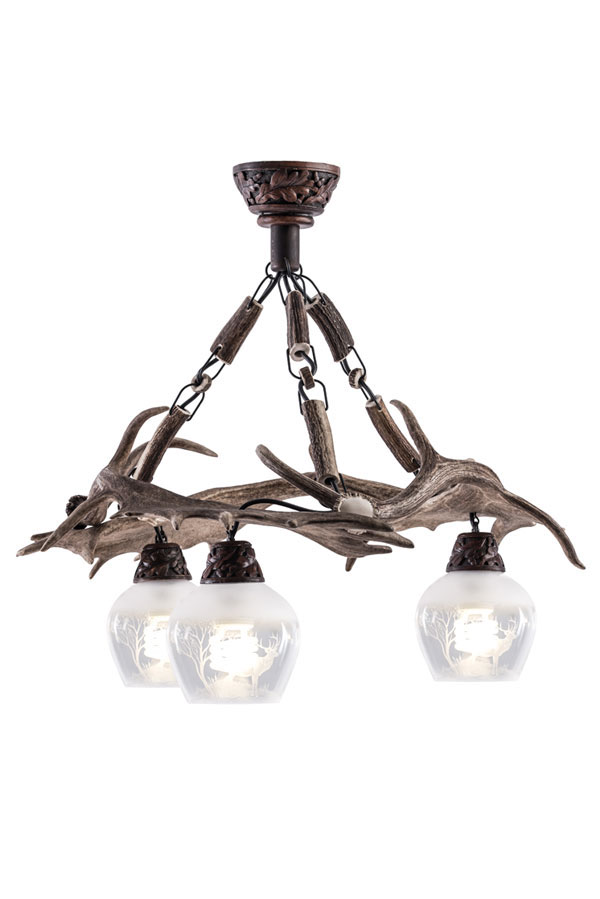 Fallow Deer Chandelier Triangle downwards