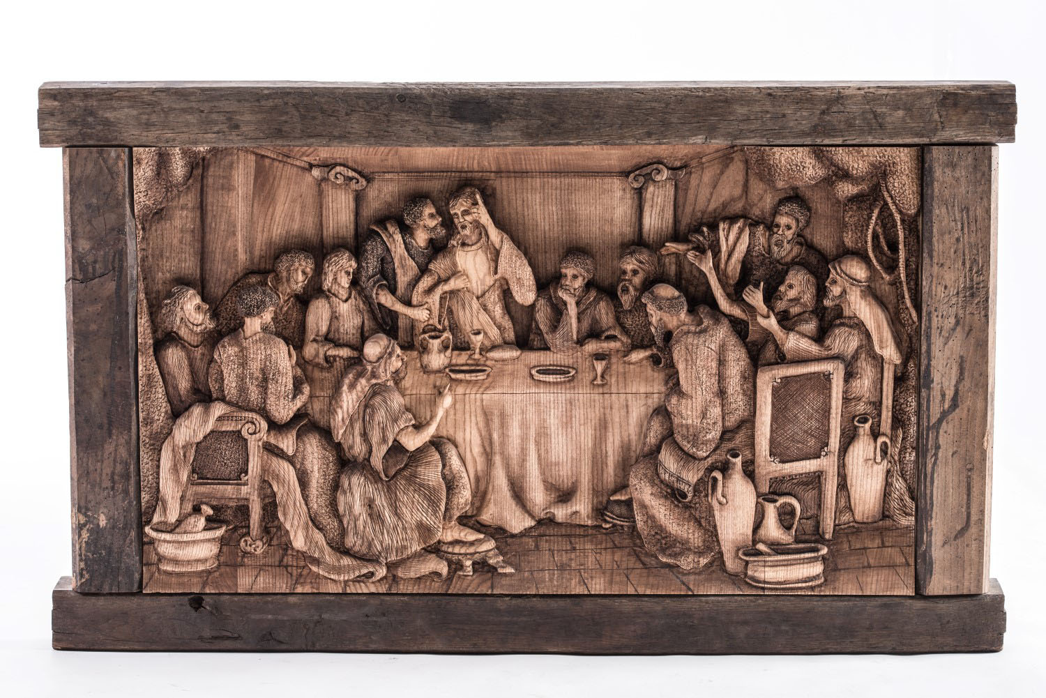 Wood carving last Supper (large)