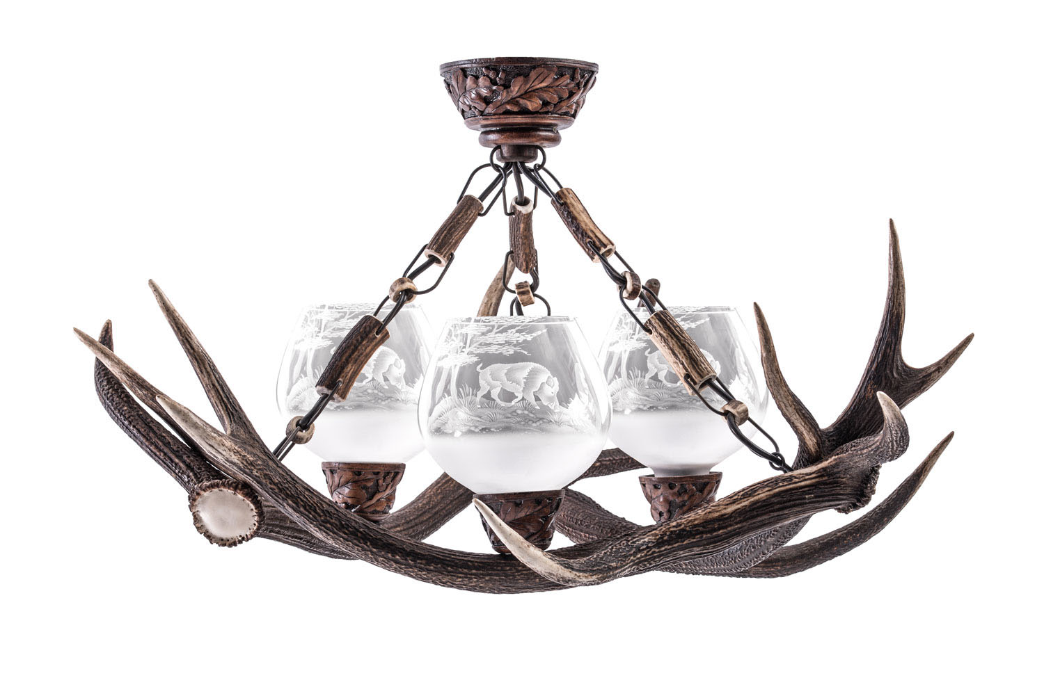 Red Deer Chandelier upward Triangle